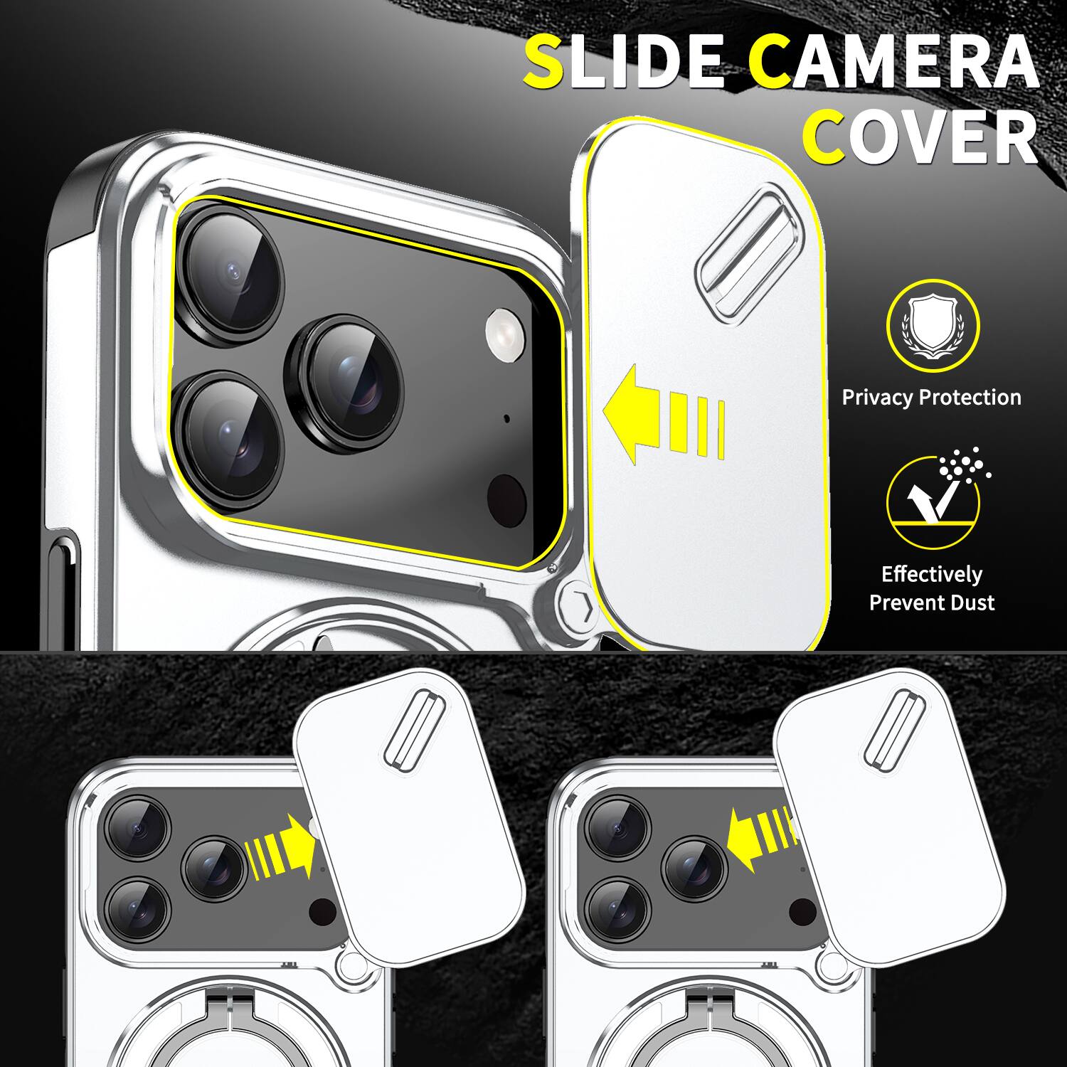 SLIDE CAMERA COVER  
Privacy Protection  
Effectively Prevent Dust