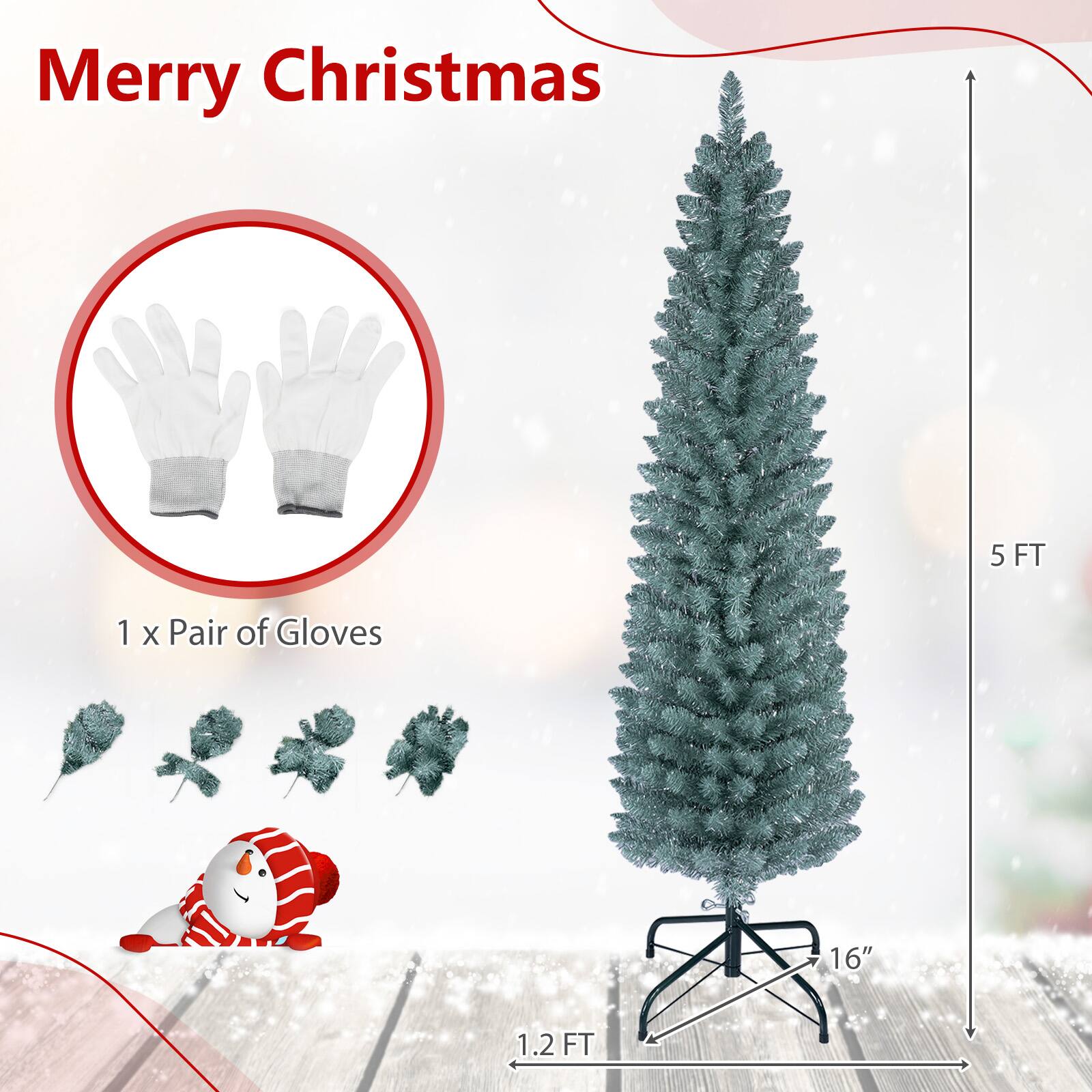 Merry Christmas

5 FT

1 x Pair of Gloves

16"

1.2 FT