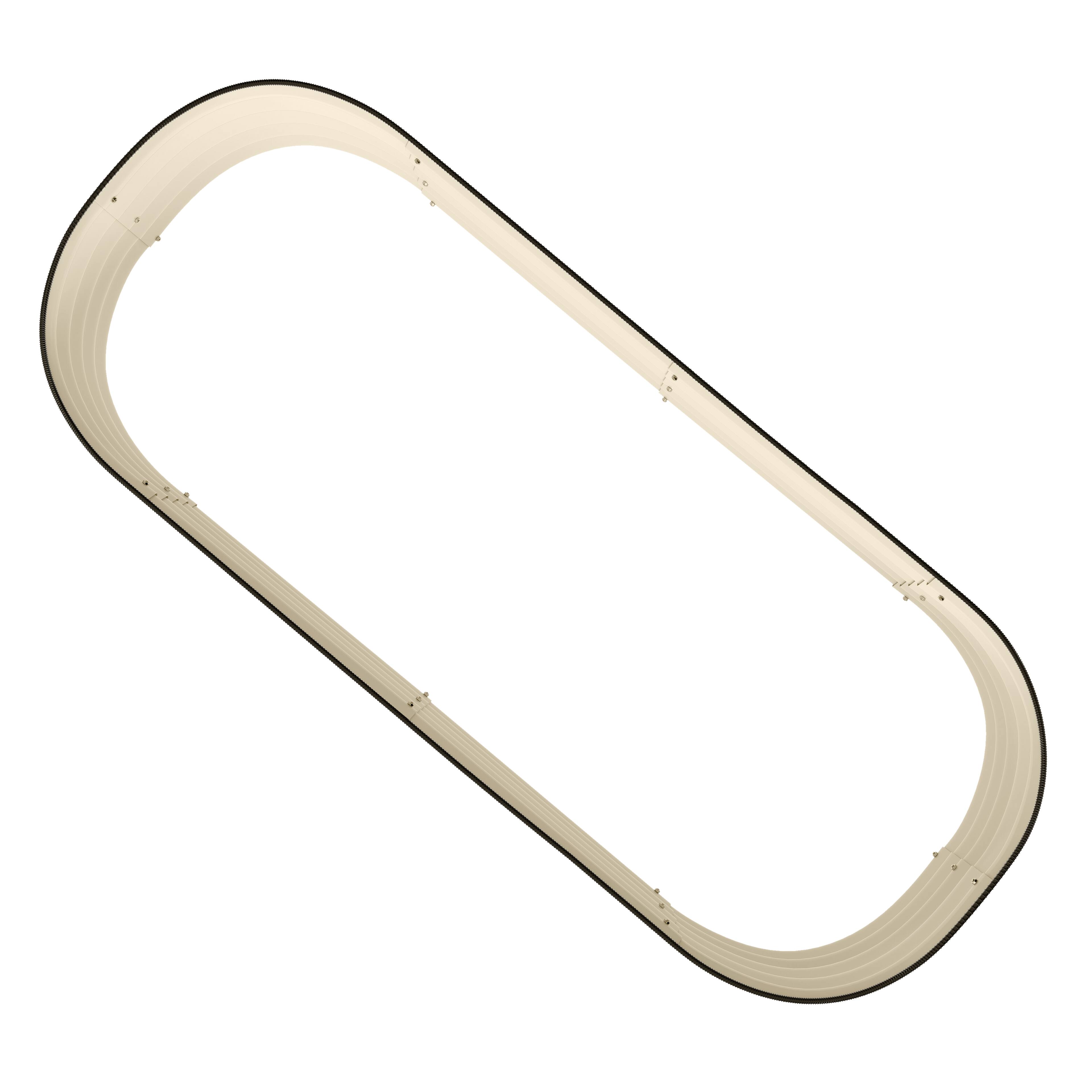 Alt View 8. Outsunny - 5' x 2' x 1' Galvanized Raised Garden Bed Kit, Outdoor Metal Elevated Planter Box with Safety Edging - Cream White.