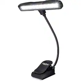 Schertz - Rechargeable Clip-On LED Music Stand Light, 10 LEDs, USB Included - White