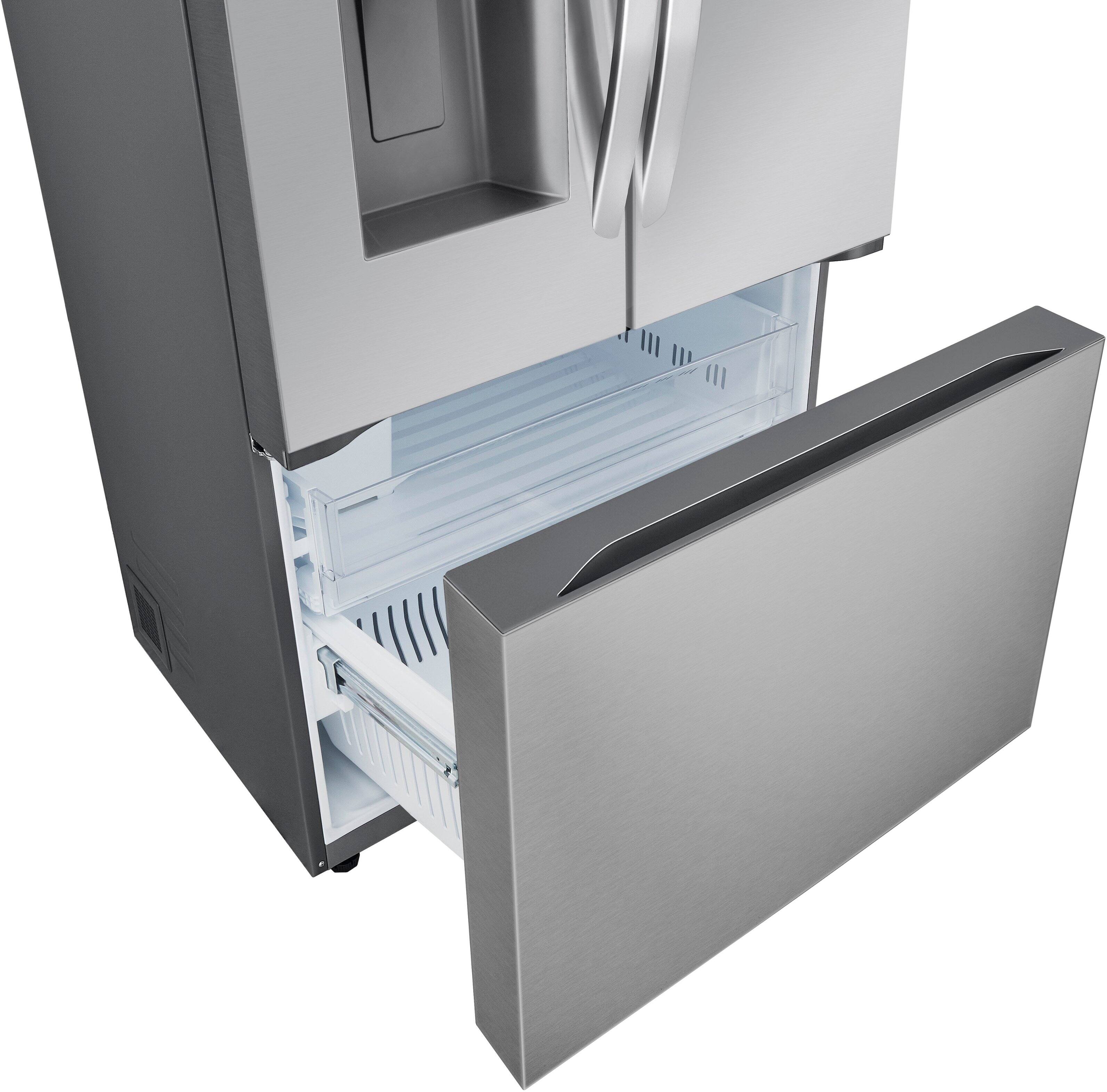 Alt View 13. LG - 30.7 Cu. Ft. French Door Smart Refrigerator with Tall Ice and Water Dispenser - PrintProof Stainless Steel.