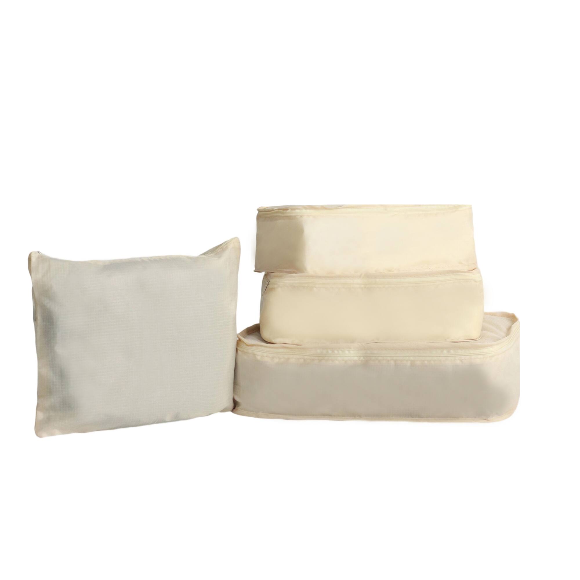 Back. LOVMOR - Lovmor 8-Piece ABS Hardshell Luggage Set 20/24/28"  Spinner  Storage Bags  Blue - Dark Blue.