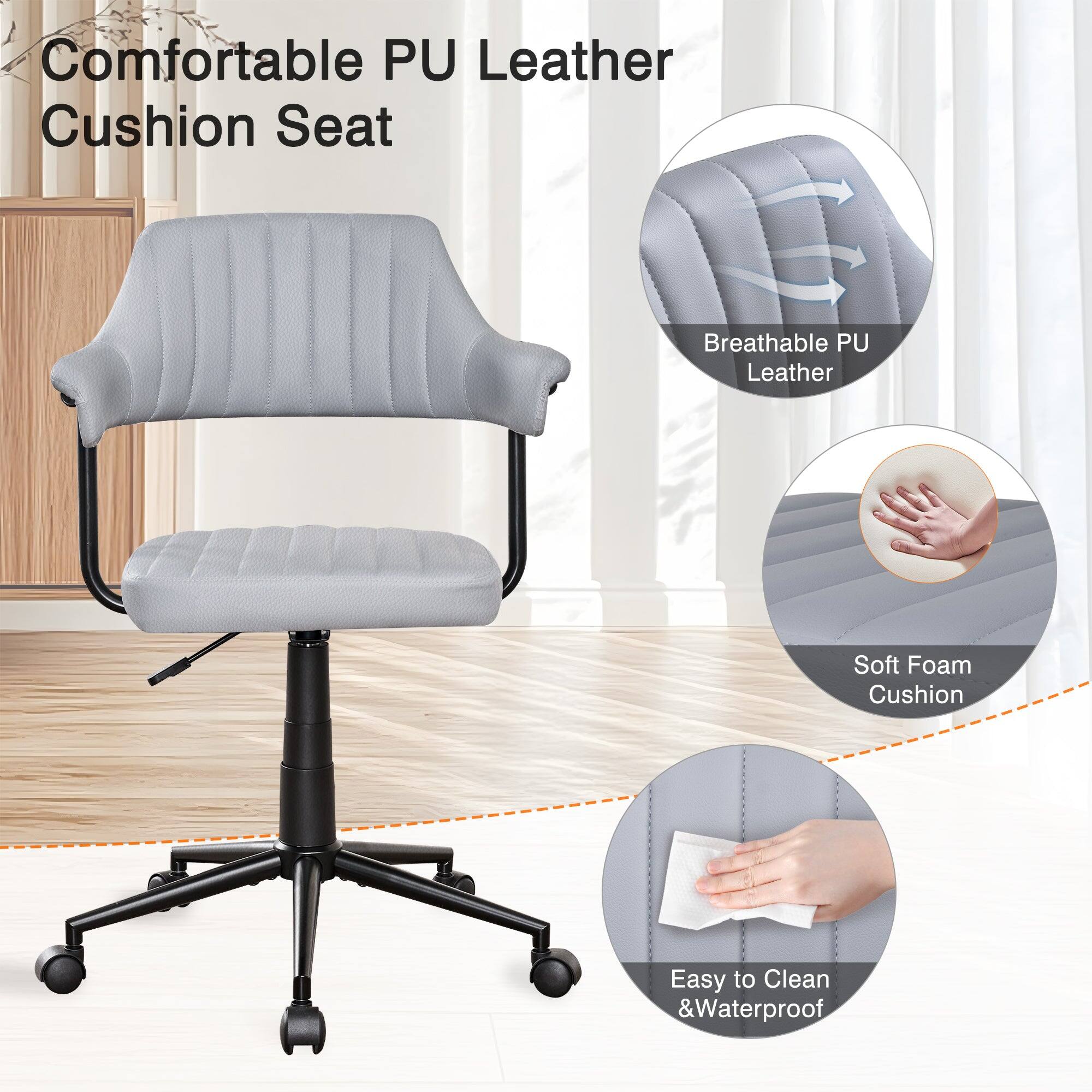 Comfortable PU Leather Cushion Seat

- Breathable PU Leather
- Soft Foam Cushion
- Easy to Clean & Waterproof