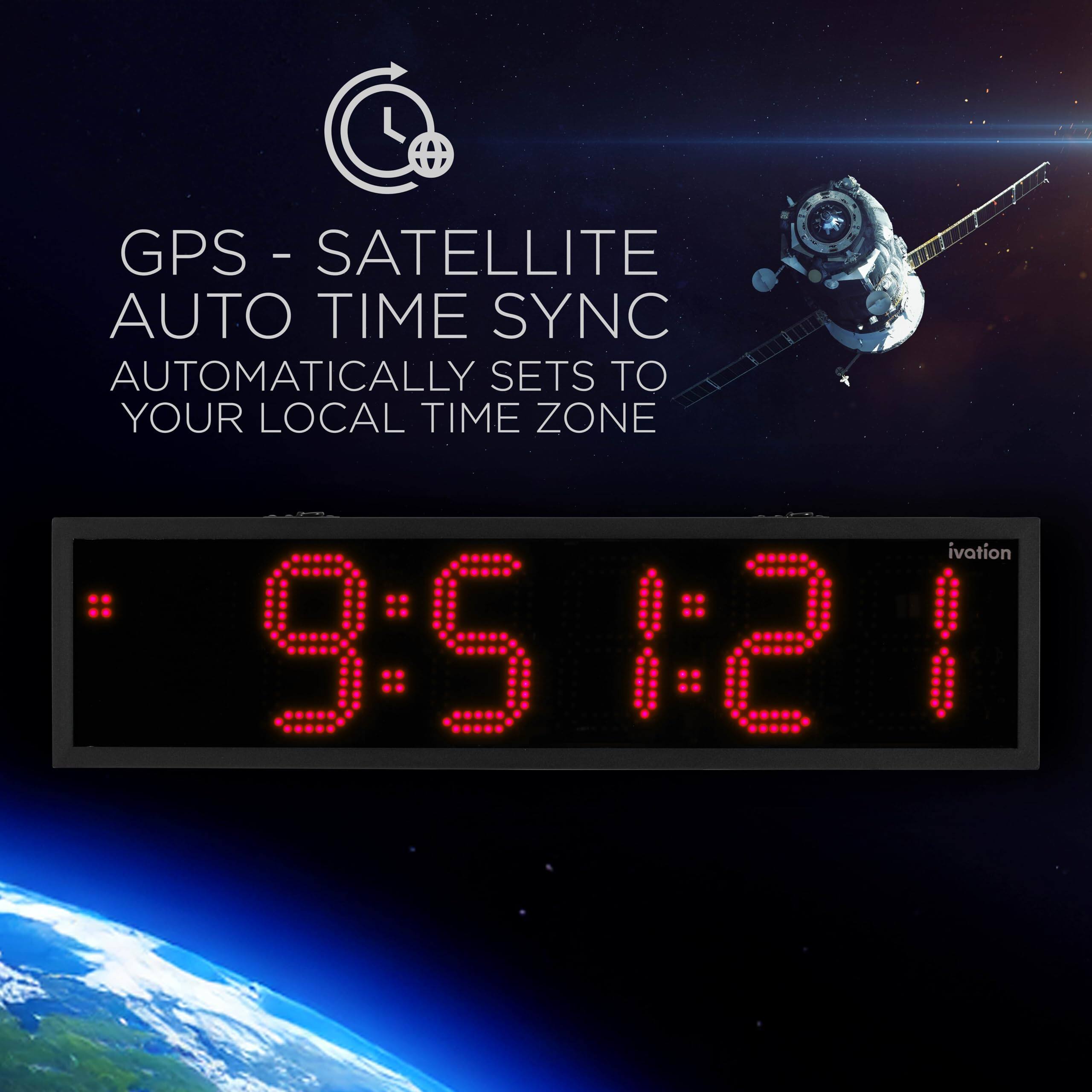 GPS - SATELLITE AUTO TIME SYNC  
AUTOMATICALLY SETS TO YOUR LOCAL TIME ZONE  

9:51:21