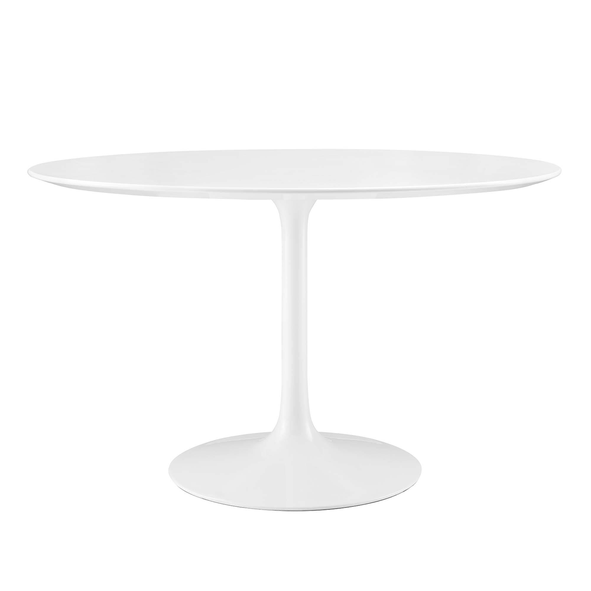 Front. Modway - Lippa 48" Round Wood Dining Table by Modway - White.