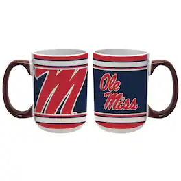 Indigo Falls - Ole Miss Rebels 15oz. Home & Away 2-Pack Mug Set - Multicolor