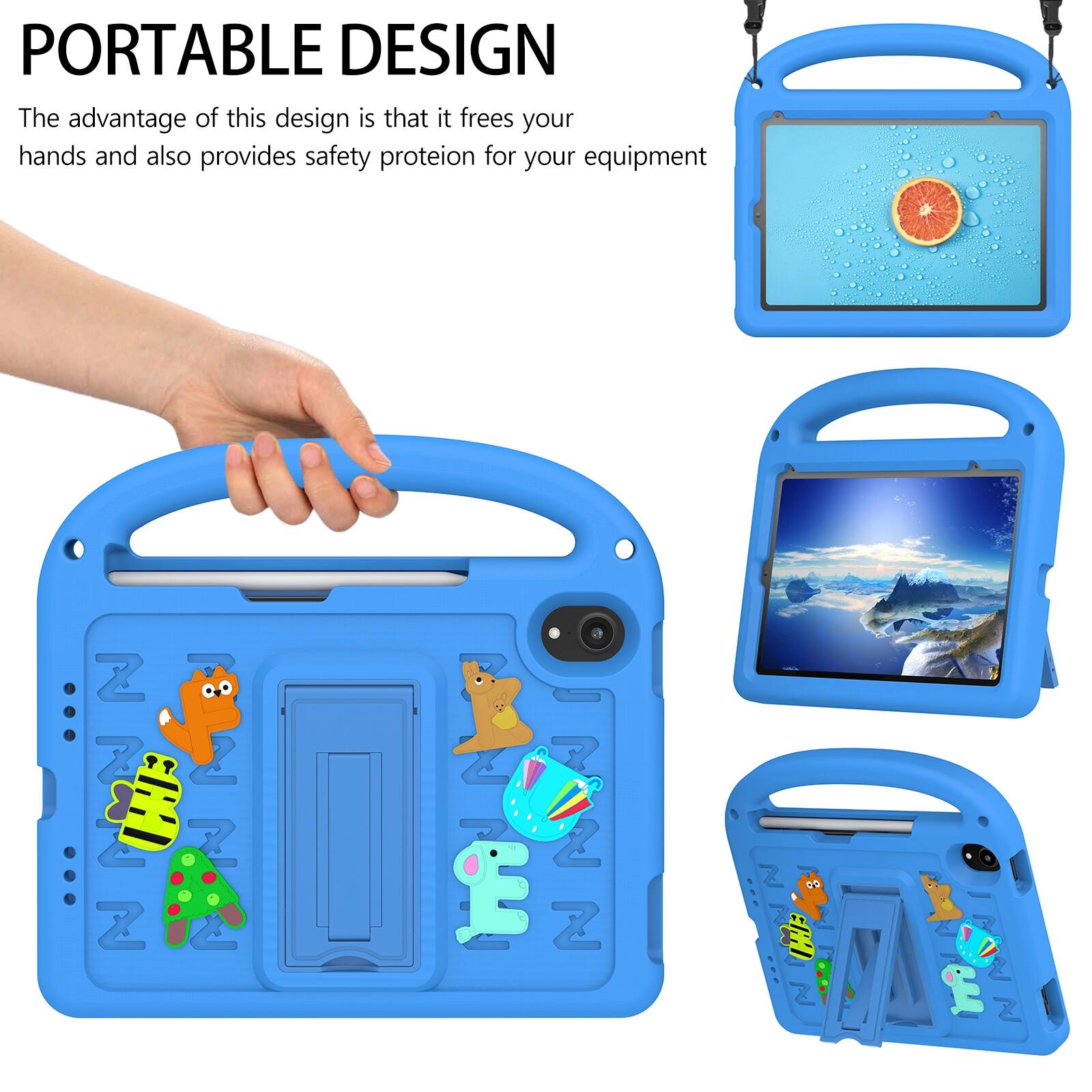 PORTABLE DESIGN

The advantage of this design is that it frees your hands and also provides safety protection for your equipment.