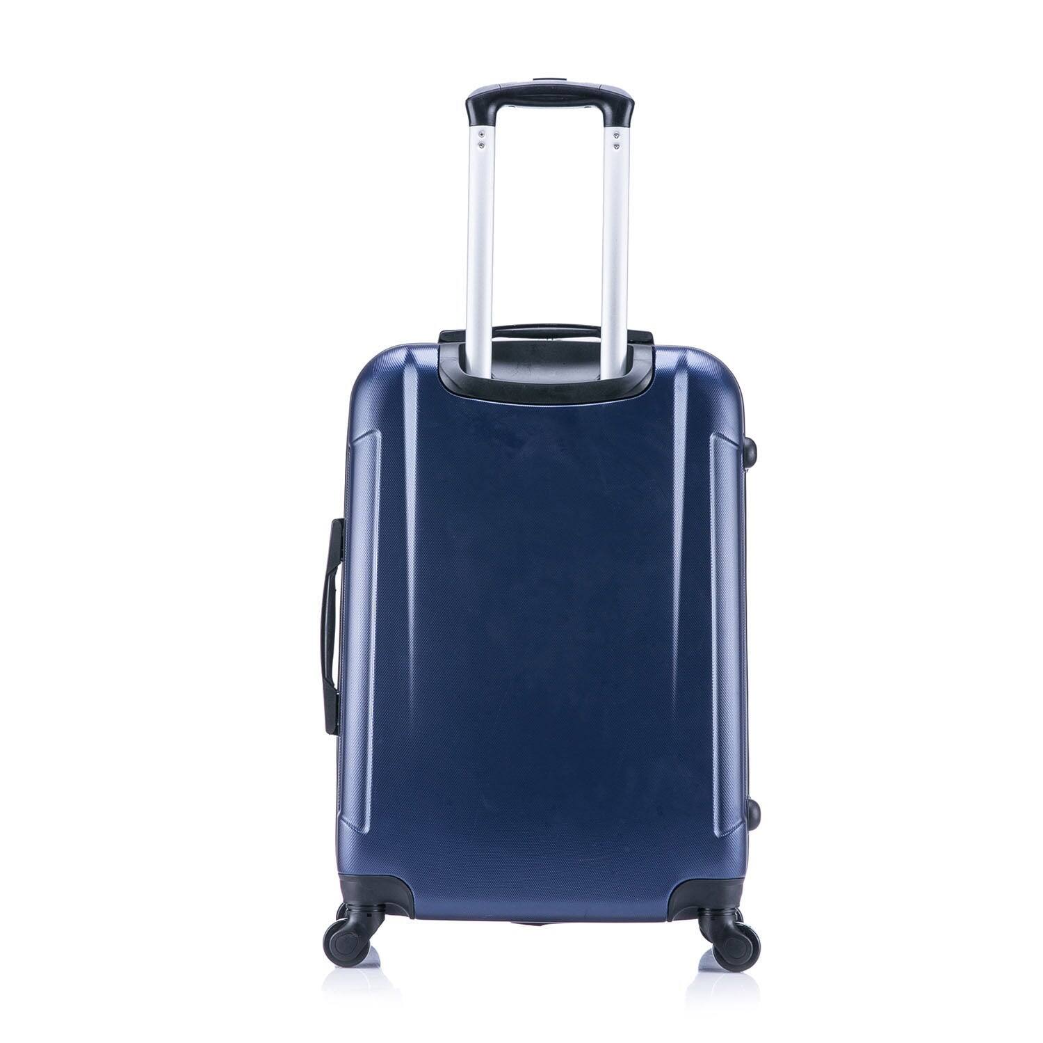 Alt View 1. InUSA - Pilot lightweight hardside spinner luggage 24" - NAVY BLUE.