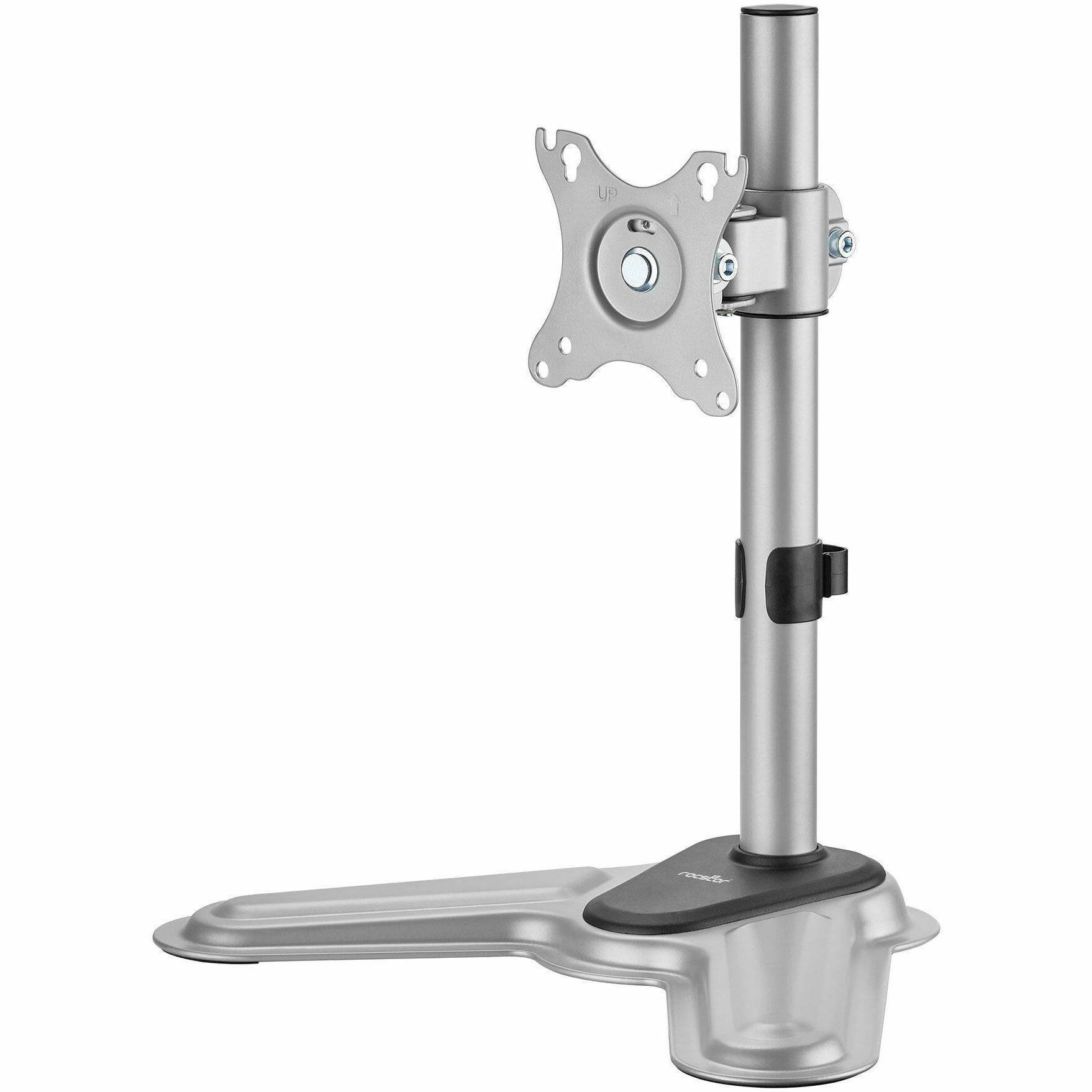 Alt View 8. Rocstor - Rocstor ErgoReach Mounting Pole for Monitor, Display - Silver - Height Adjustable - 1 Display(s) Supported - 17" to 32" - Silver.