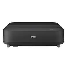Front. Epson - Lifestudio Grand 4K PRO-UHD UST Laser Projector, 3,600 Lumens of Color & White Brightness, Sound by Bose Technology - Black.