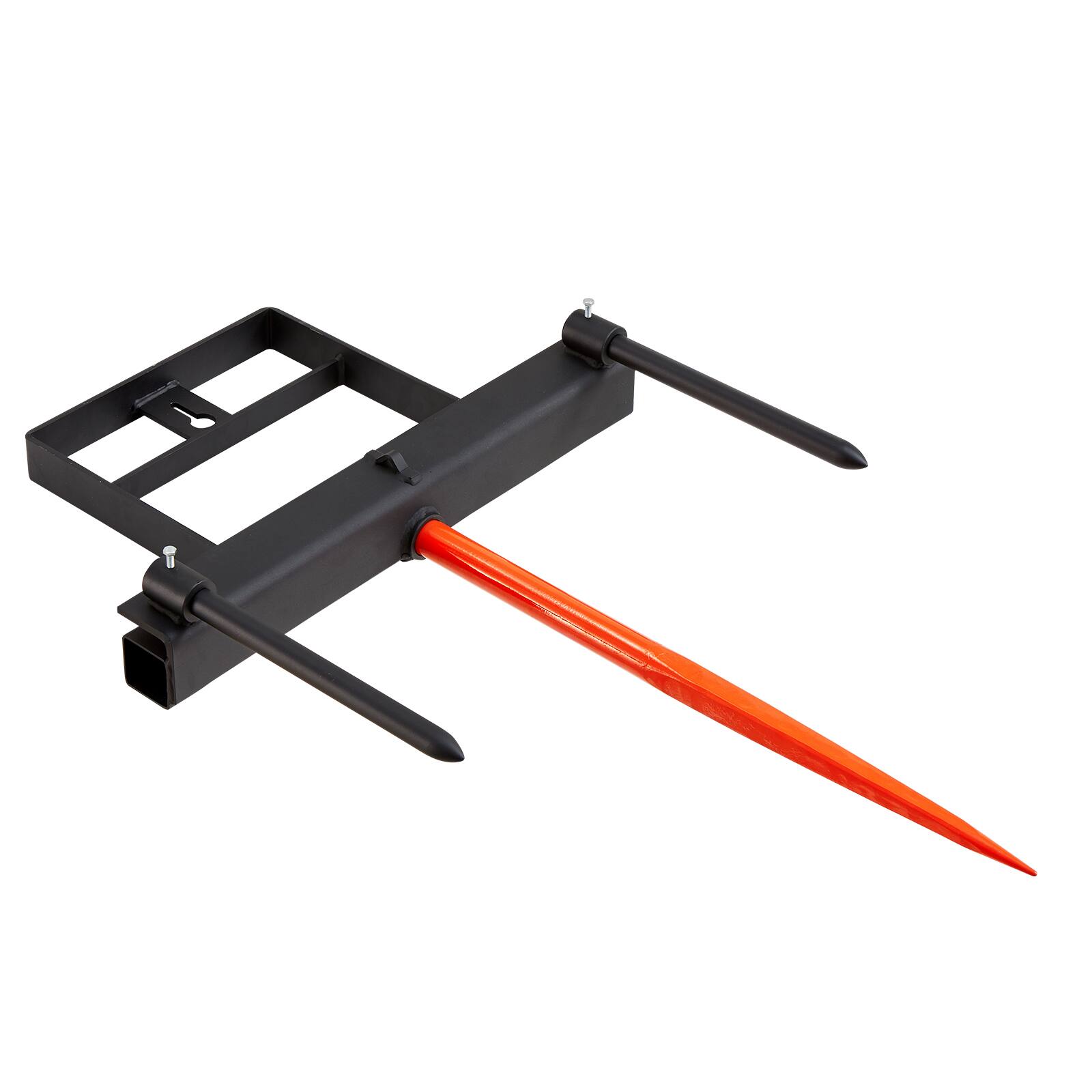 Alt View 5. VEVOR - 39" Hay Spear, Bale Spears 1600lbs Loading Capacity, Skid Steer Loader Tractor Bucket Attachment - Black.