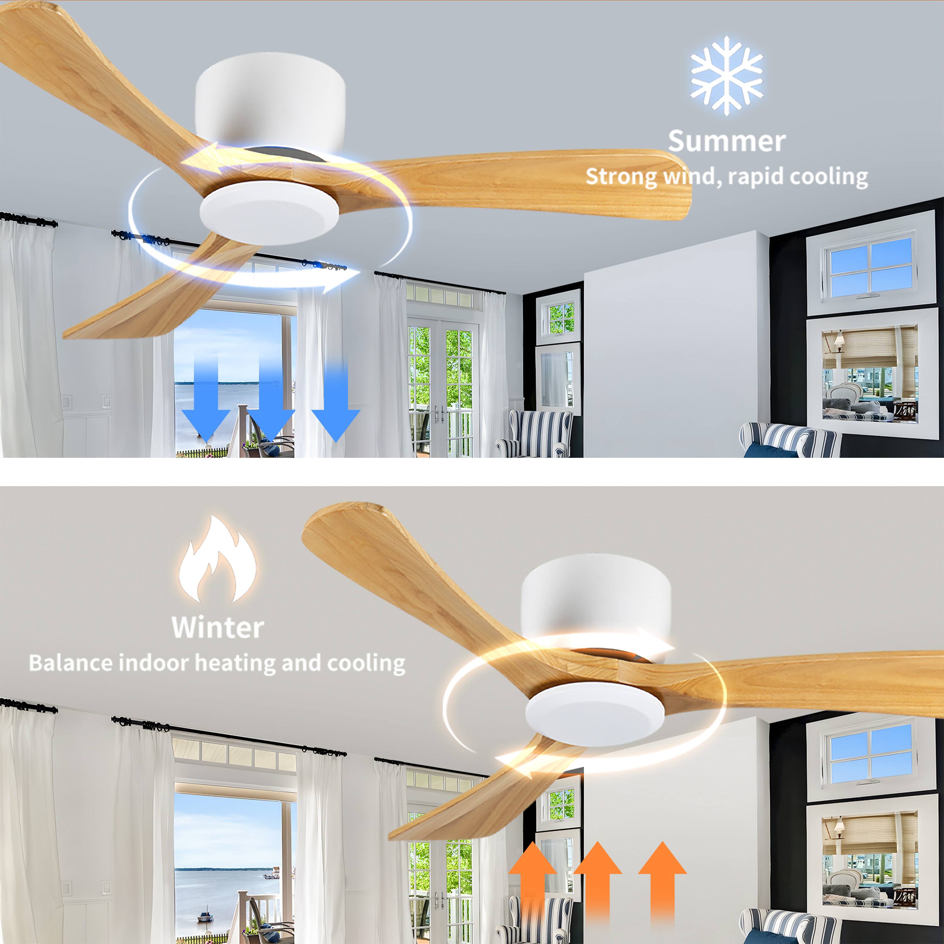 Summer  
Strong wind, rapid cooling  

Winter  
Balance indoor heating and cooling