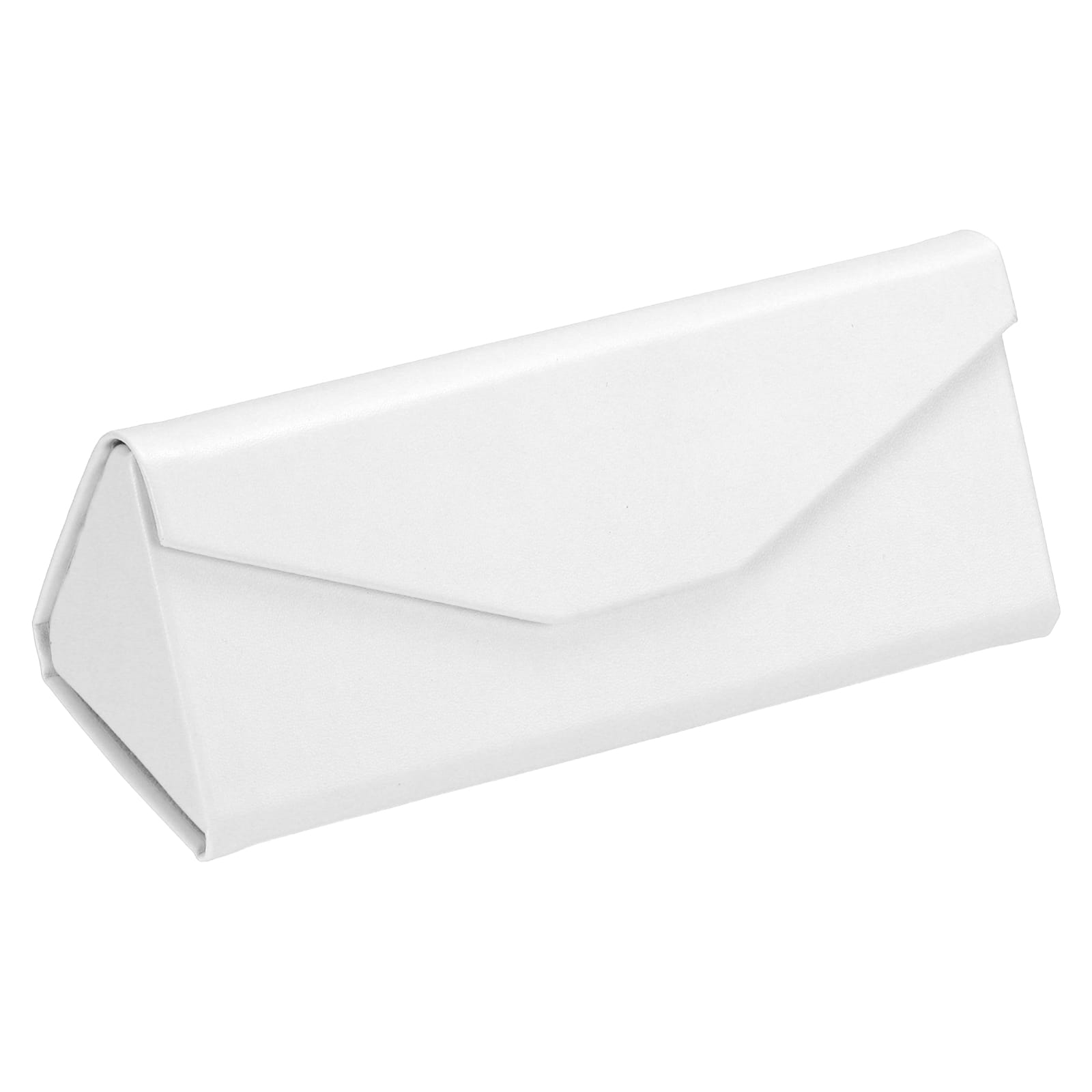 Unique Bargains - Foldable Glasses Case, Triangle Magnetic Sunglass Organizer, PU Leather Hard Eyeglass Case for Women/Men - OrWhite price history on PriceWatchPro