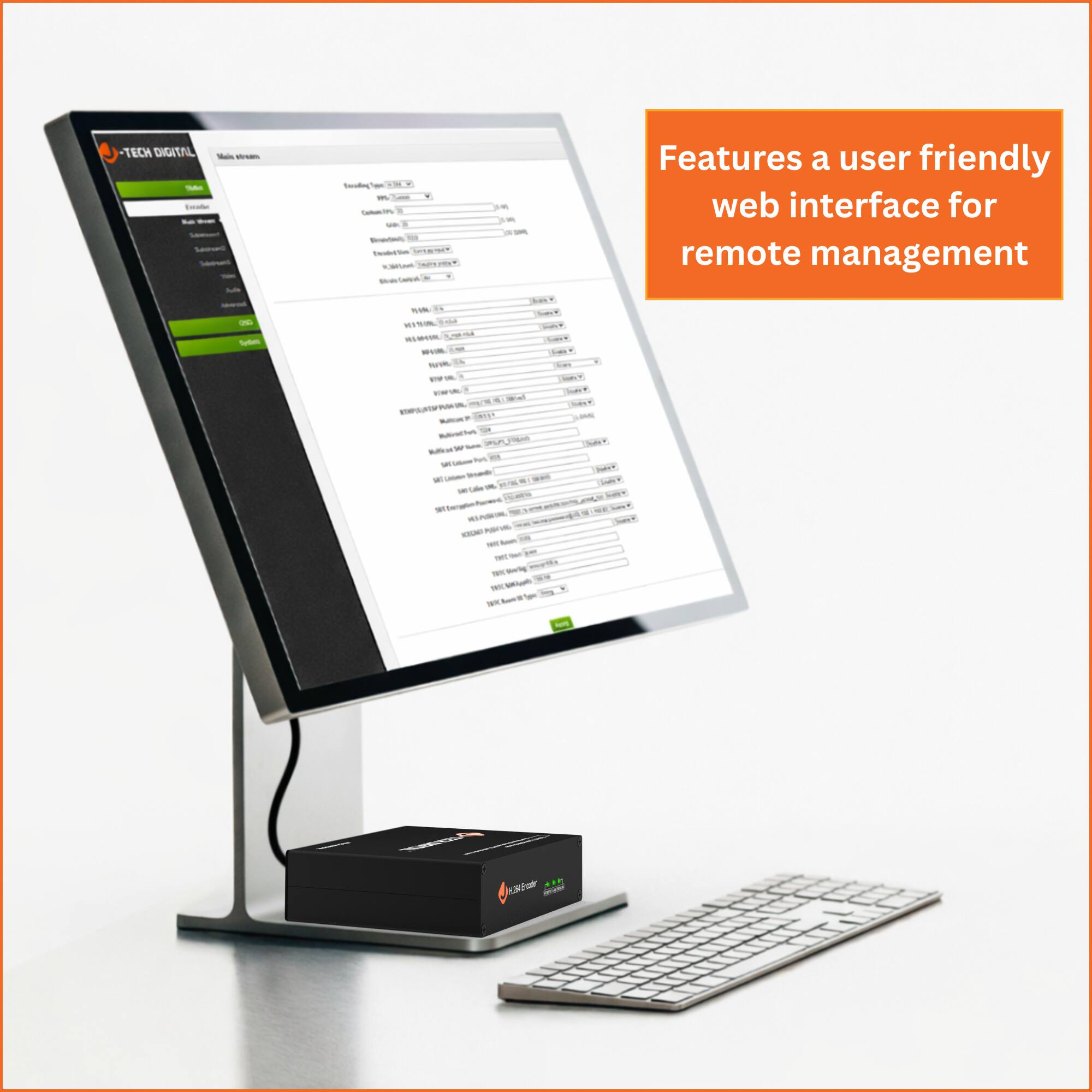 TECH DIGITAL  
Features a user-friendly web interface for remote management