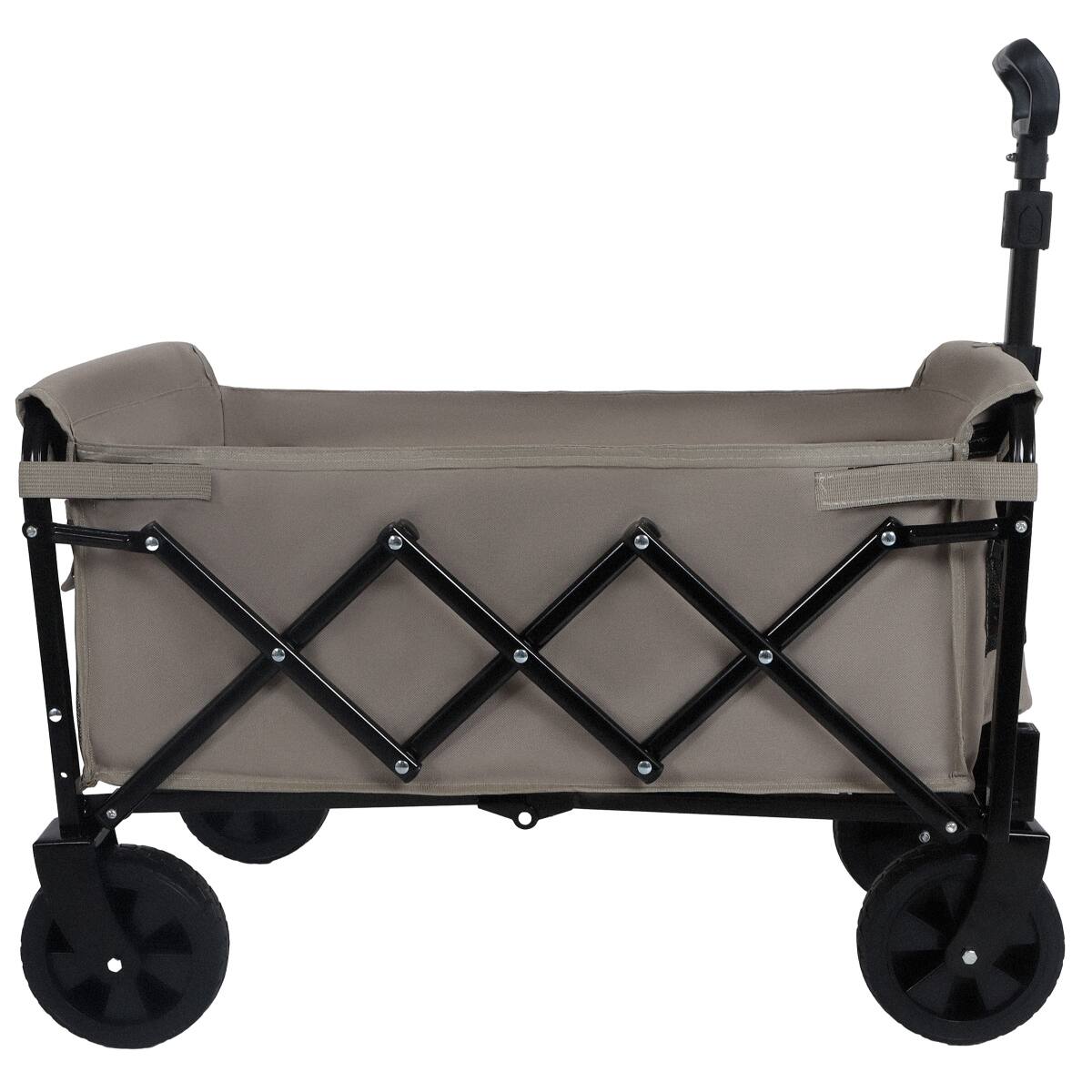 Alt View 4. Loheer - Loheer Collapsible Utility Wagon with Dual Layer Storage Pocket and Steel Frame for Camping Gardening and Shopping.
