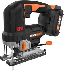 WORX - Nitro 20V Cordless Brushless Jigsaw (1 x 2.5 Ah Battery & 1 x Charger Included) - Black - Front_Zoom