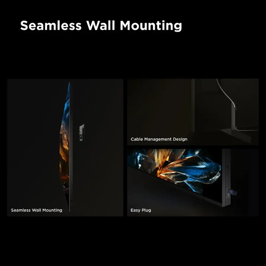 Seamless Wall Mounting Cable Management Design Easy Plug