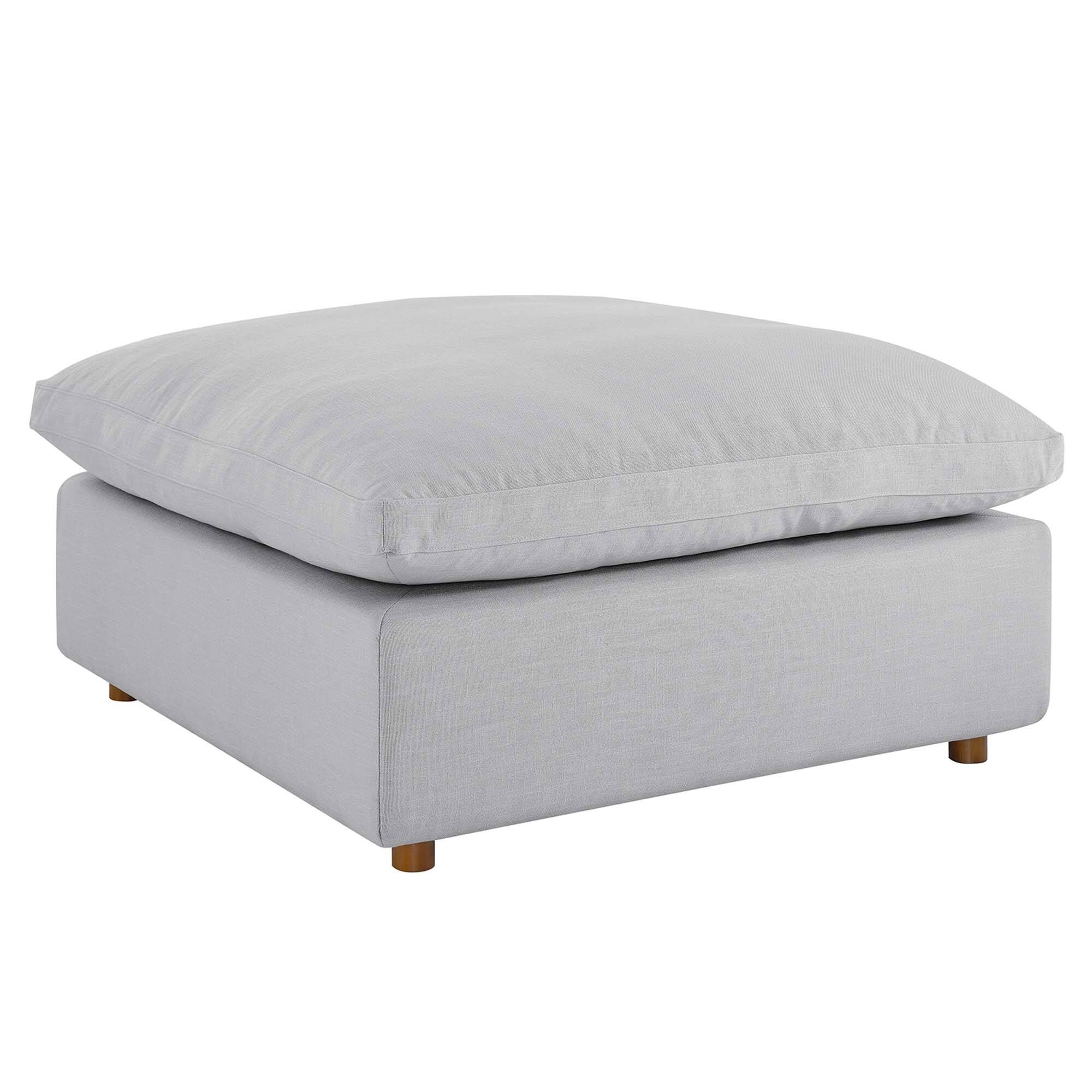 Alt View 1. Modway - Commix Down Filled Overstuffed Ottoman by Modway - EEI-3318-LGR.