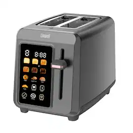 Livwell - Smart Touch 2 Slice Metal Toaster - Gun Metal