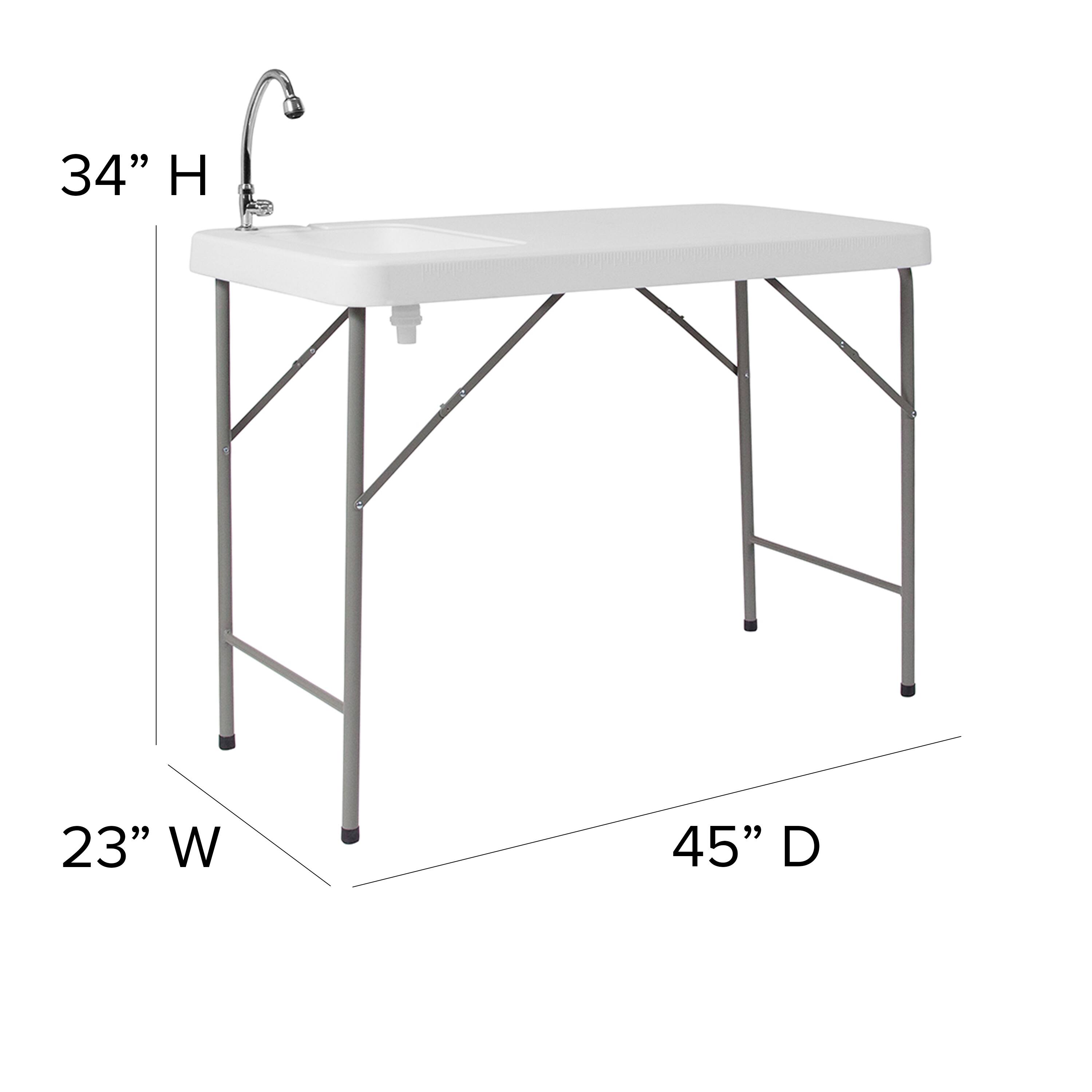 34" H 23" W 45" D