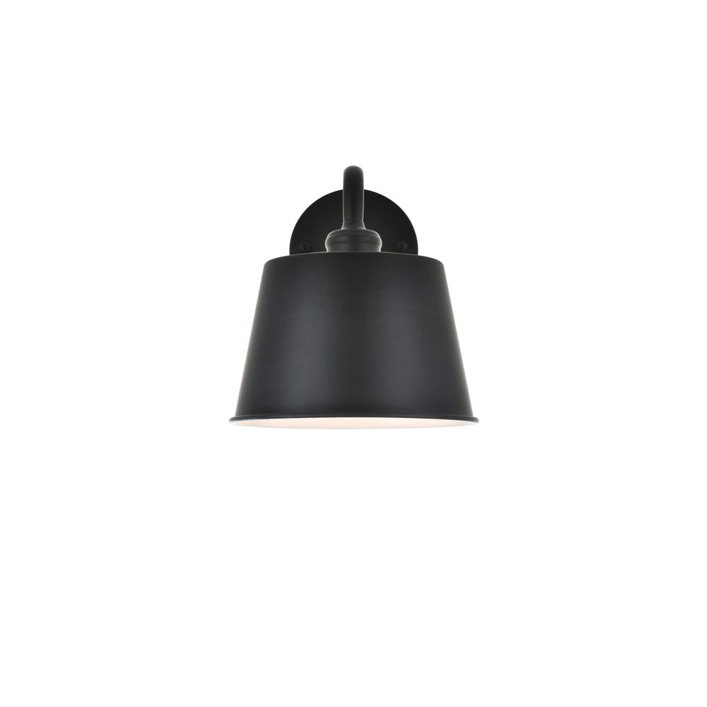 Alt View 3. Living District - Nota 1 light black Wall Sconce - Black.