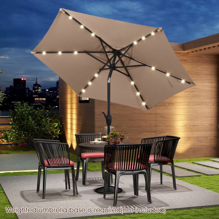 Weighted umbrella base is required (not included)