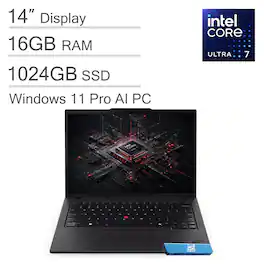 Lenovo - Upgraded - ThinkPad T14 Gen6 14" FHD+ Business Laptop - Intel Core Ultra 7 with 16GB Memory - 1TB SSD - Windows 11 Pro - Jet Black