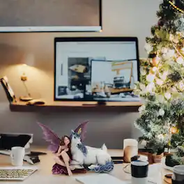 FC Design - 10.25"W Fairy with Unicorn Figurine Statue Office Desk Tabletop Home Decor Gift - Multi-Color