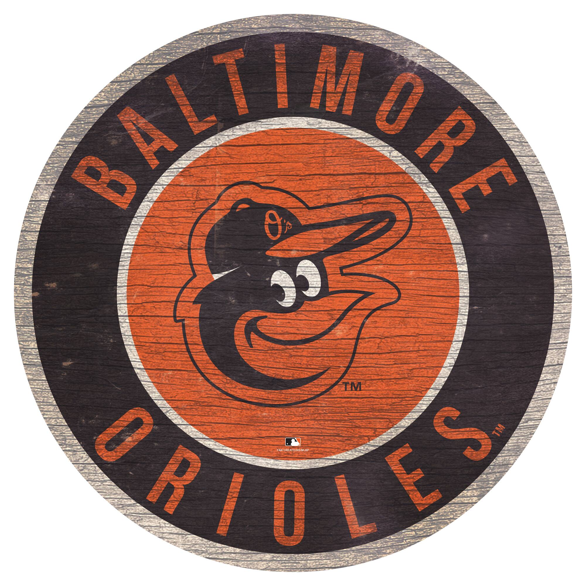 Baltimore Orioles 12'' x 12'' State Circle Sign