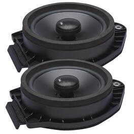 Powerbass - OE Series 6.5in. 2-Way Coaxial OEM Replacement Speaker with Injection Molded PP Cone - Black