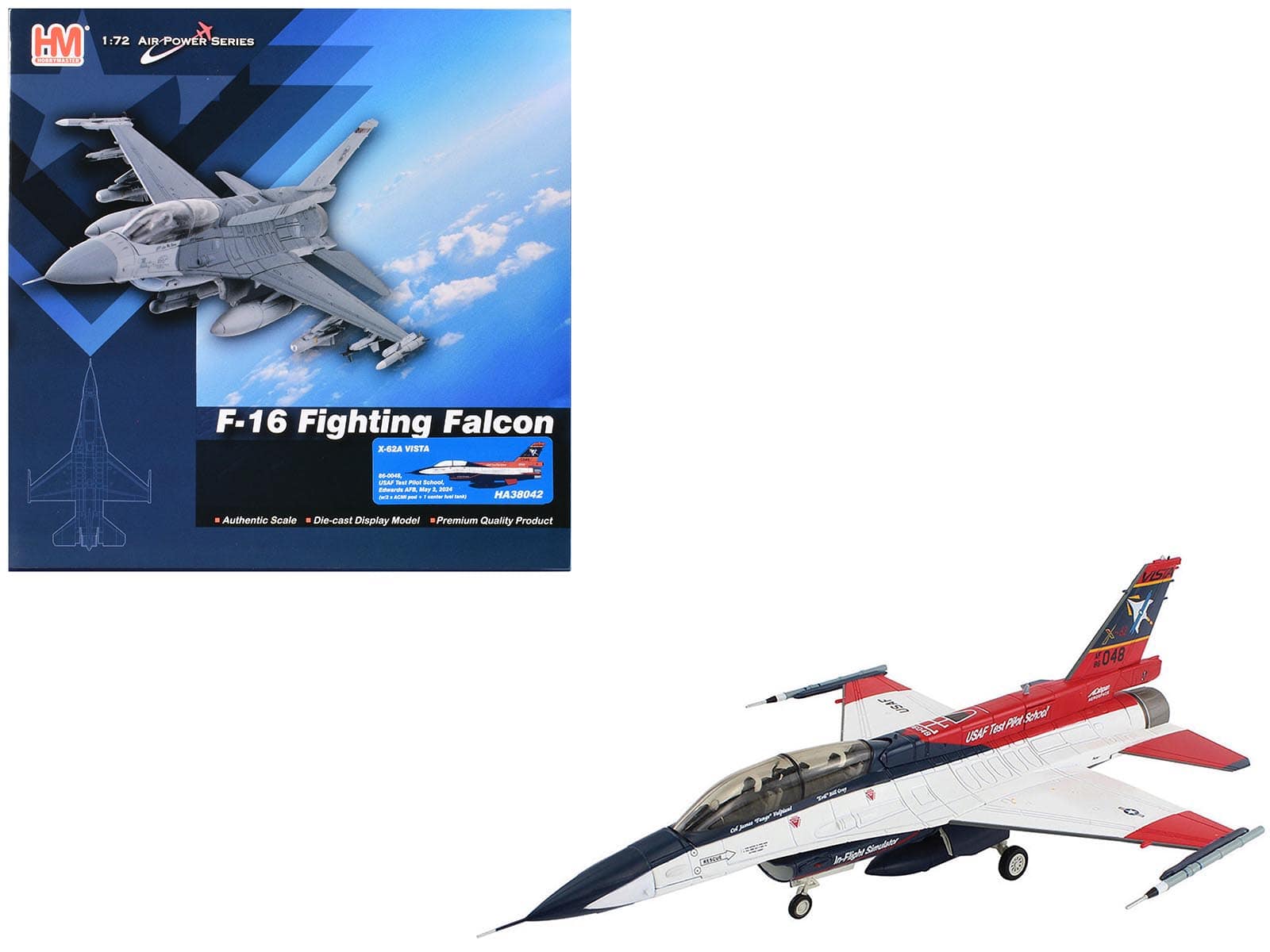 "General Dynamics X-62A VISTA Aircraft ""USAF"" (2024) US Air Force 1/72 Diecast Model by Hobby Master" price history on PriceWatchPro