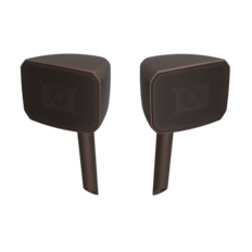 Angle. Klipsch - Klipsch Courtyard 2.0 Outdoor Speaker Expansion - Brown Matte.