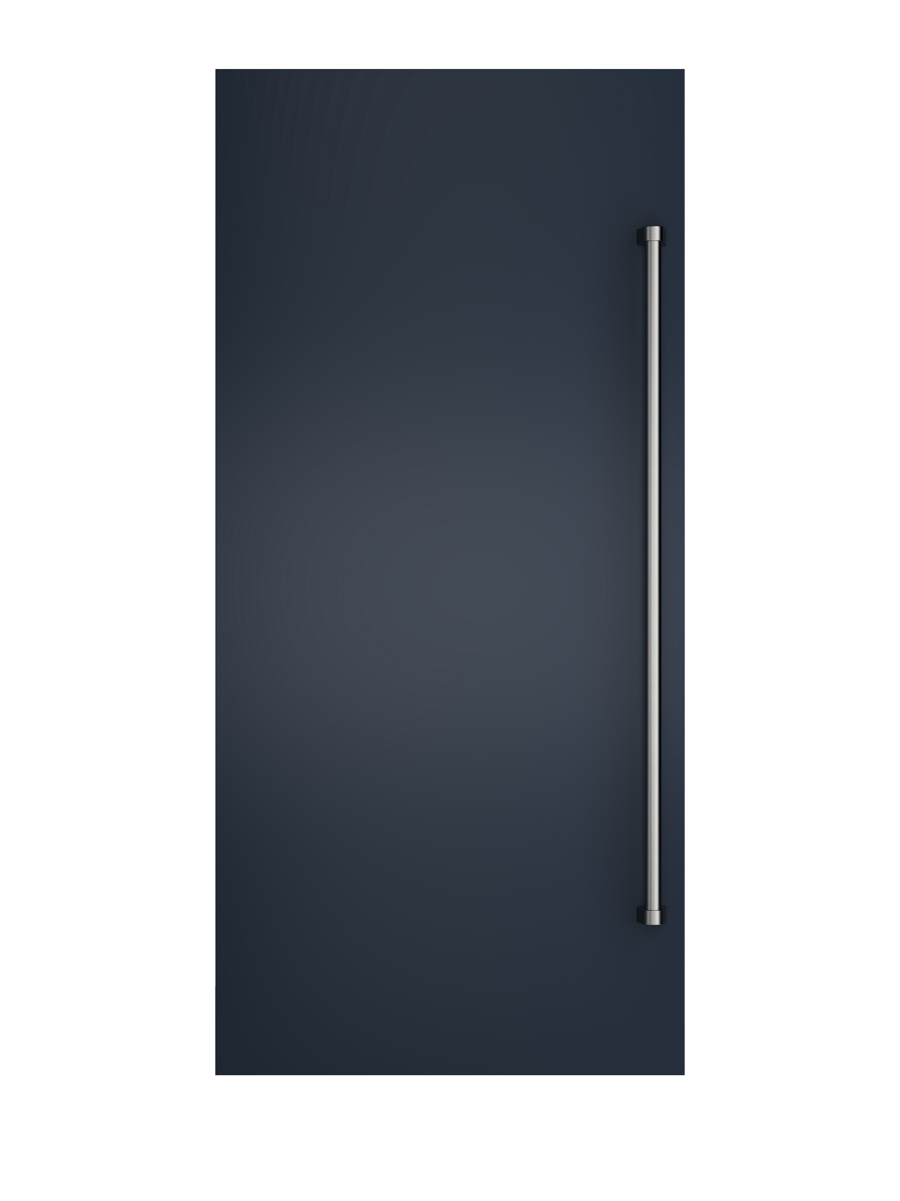 Front. Viking - 36"W Column Door Panel w/Pro-style handle - Slate Blue.