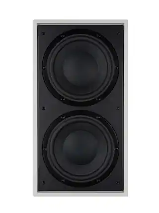 Front. Bowers & Wilkins - Dual 8” Passive Subwoofer - Black.