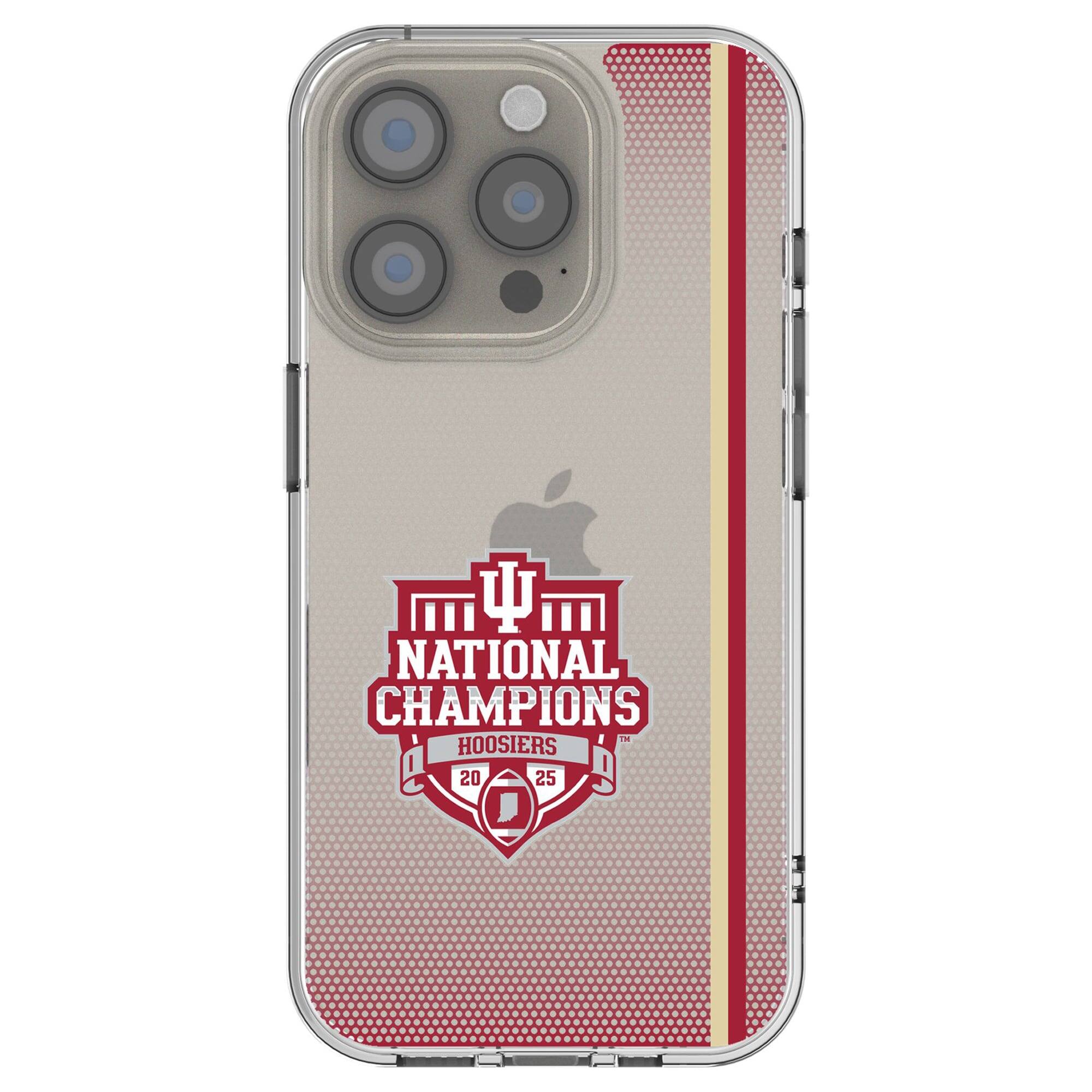 Keyscaper - NCAA - Indiana Hoosiers College Football Playoff 2025 National Champions iPhone Clear Case - 16 Pro - Multicolor price history on PriceWatchPro