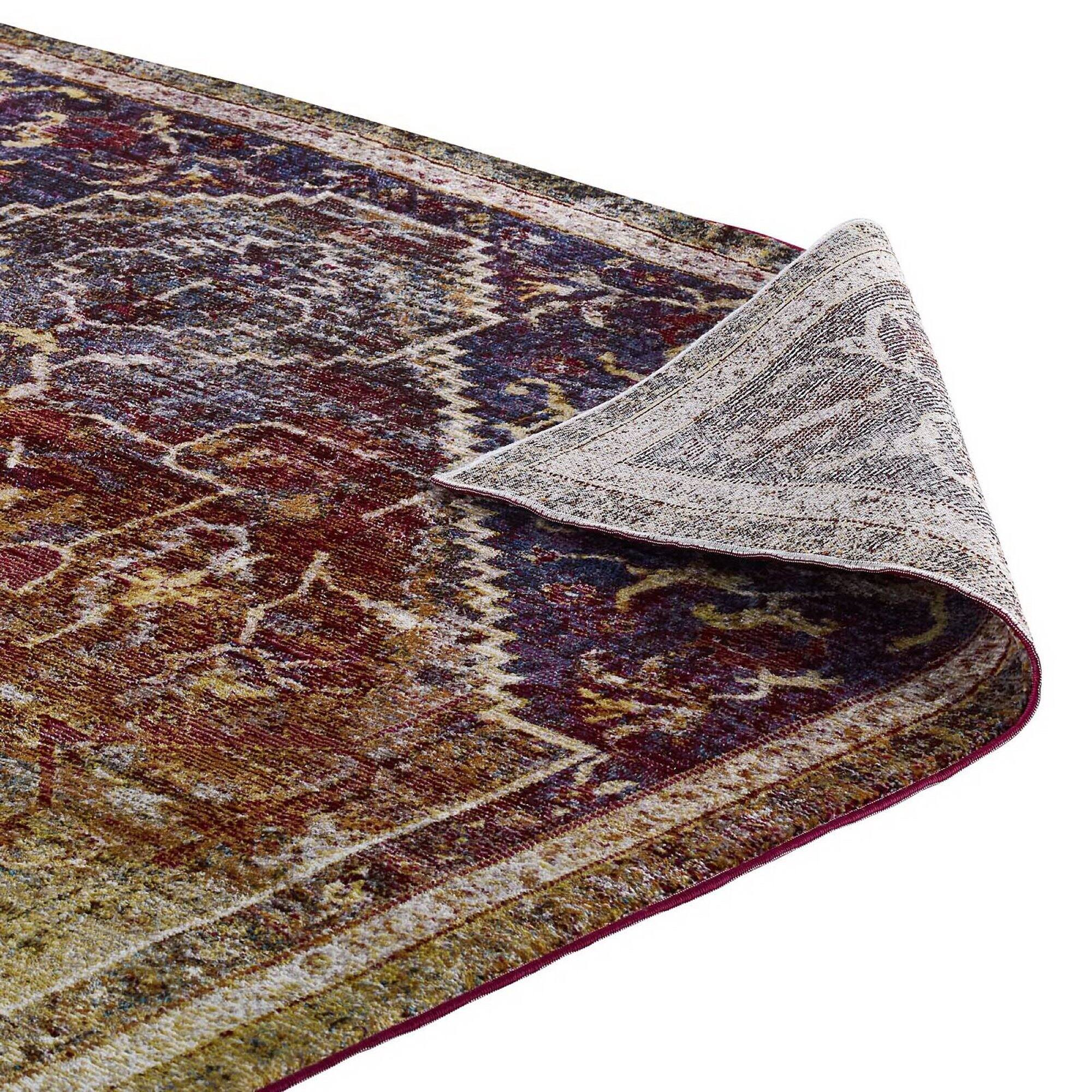 Alt View 5. Modway - Success Kaede Transitional Distressed Vintage Floral Vintage Medallion Area Rug - Multicolored.