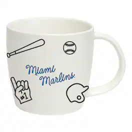 Logo Brands - Miami Marlins 18oz. Playmaker Mug - Multicolor
