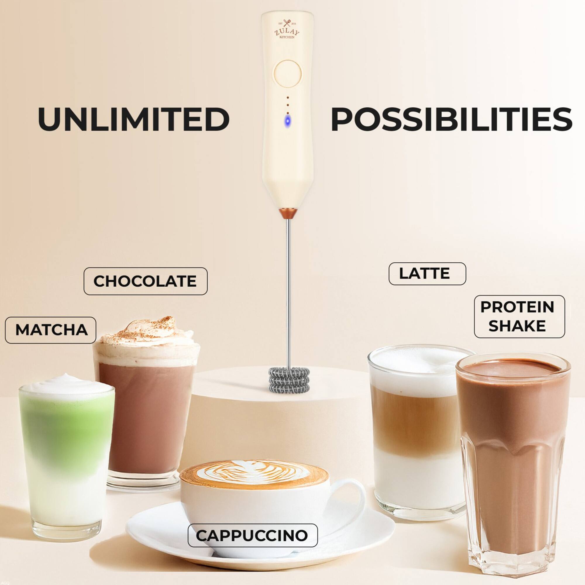 ZULAY UNLIMITED POSSIBILITIES CHOCOLATE LATTE MATCHA PROTEIN SHAKE CAPPUCCINO