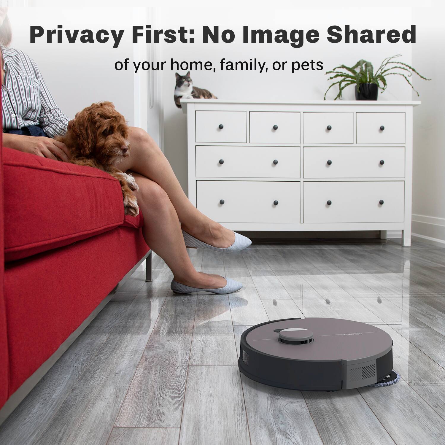 Privacy First: No Image Shared of your home, family, or pets