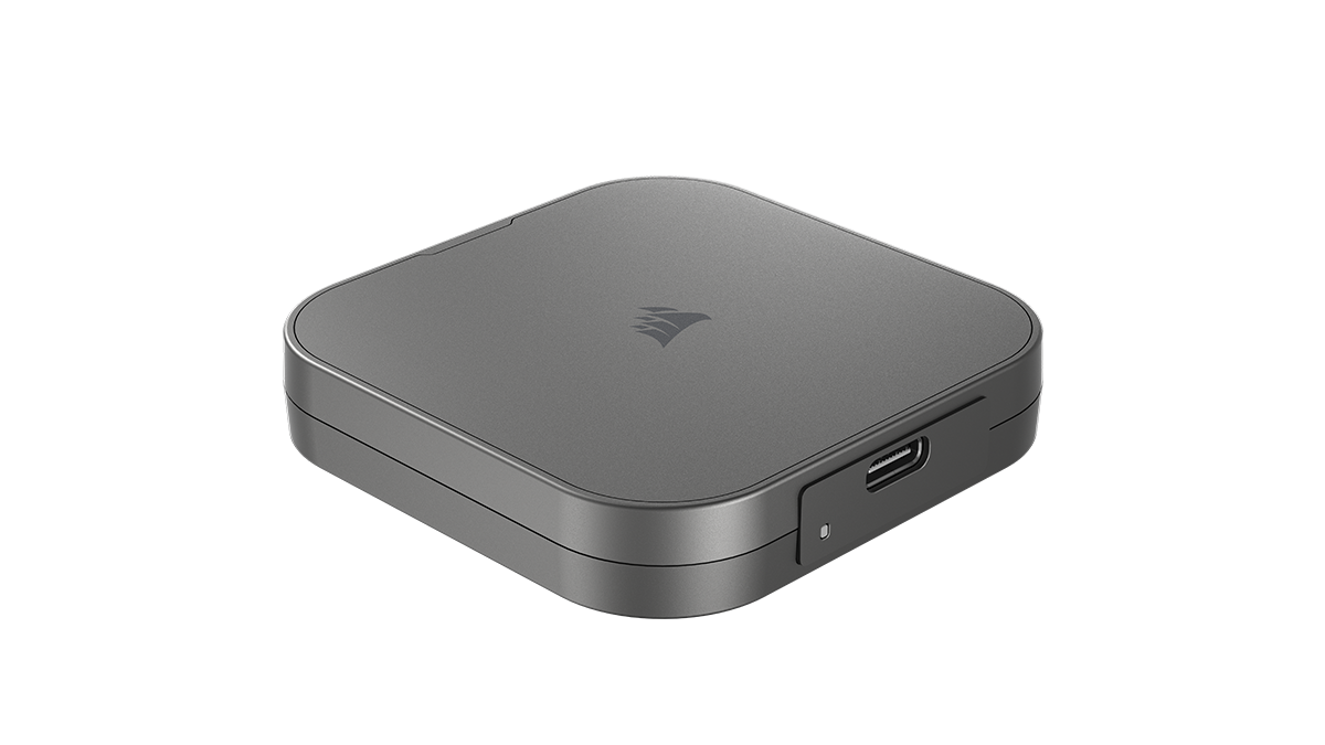 Alt View 1. CORSAIR - EX400U USB4 1TB External Portable SSD - Gray.