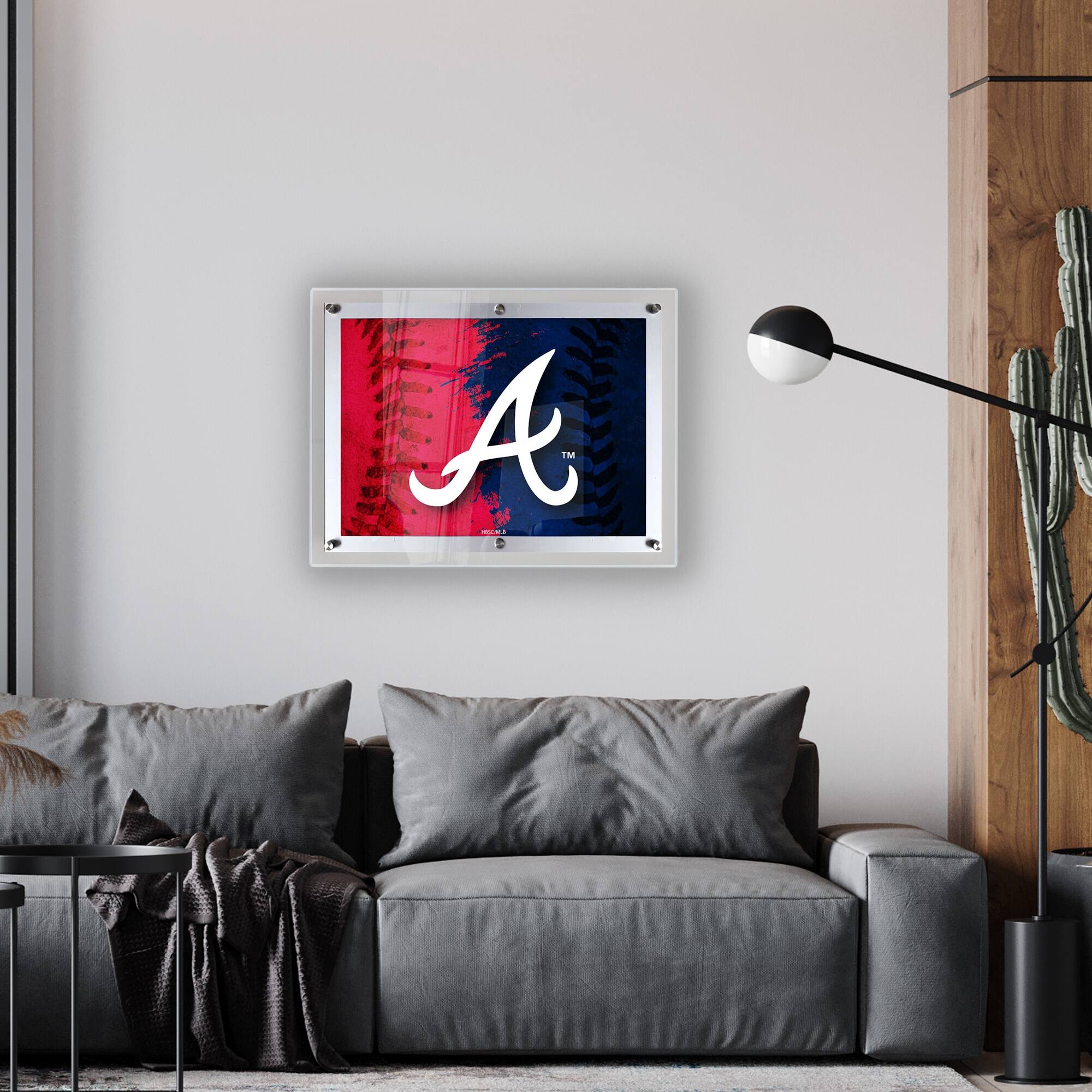 Alt View 1. Holland Bar Stool Co. - Atlanta Braves 19" x 14.5" Backlit LED Sign - Multicolor.