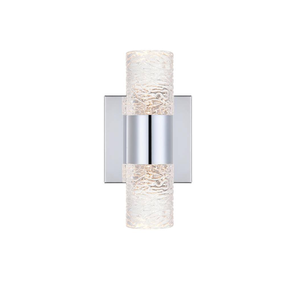 Angle. Elegant Lighting - Vega 2 light Chrome LED Wall Sconce - Chrome.
