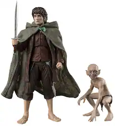 Tamashii Nations - The Lord of the Rings - S.H.Figuarts - Frodo Baggins & Gollum (The Fellowship of - Collectibles