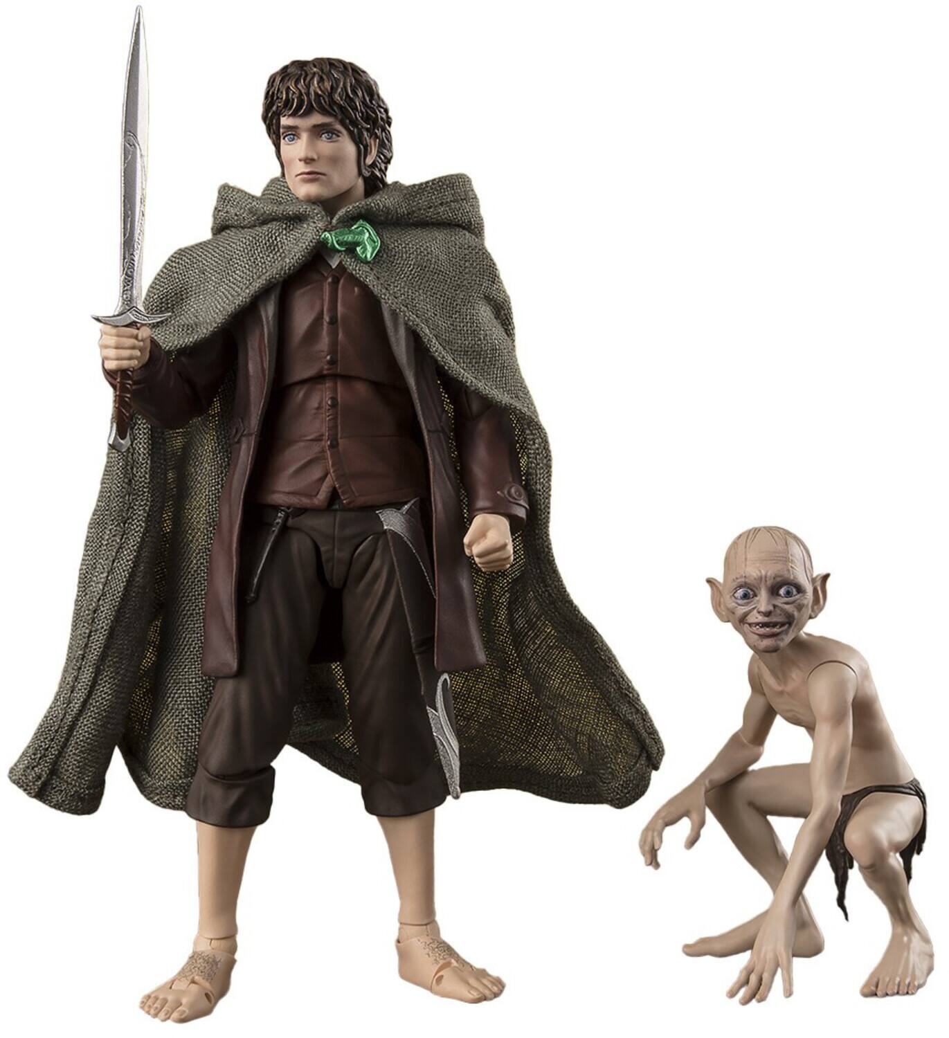 Tamashii Nations - The Lord of the Rings - S.H.Figuarts - Frodo Baggins & Gollum (The Fellowship of - Collectibles