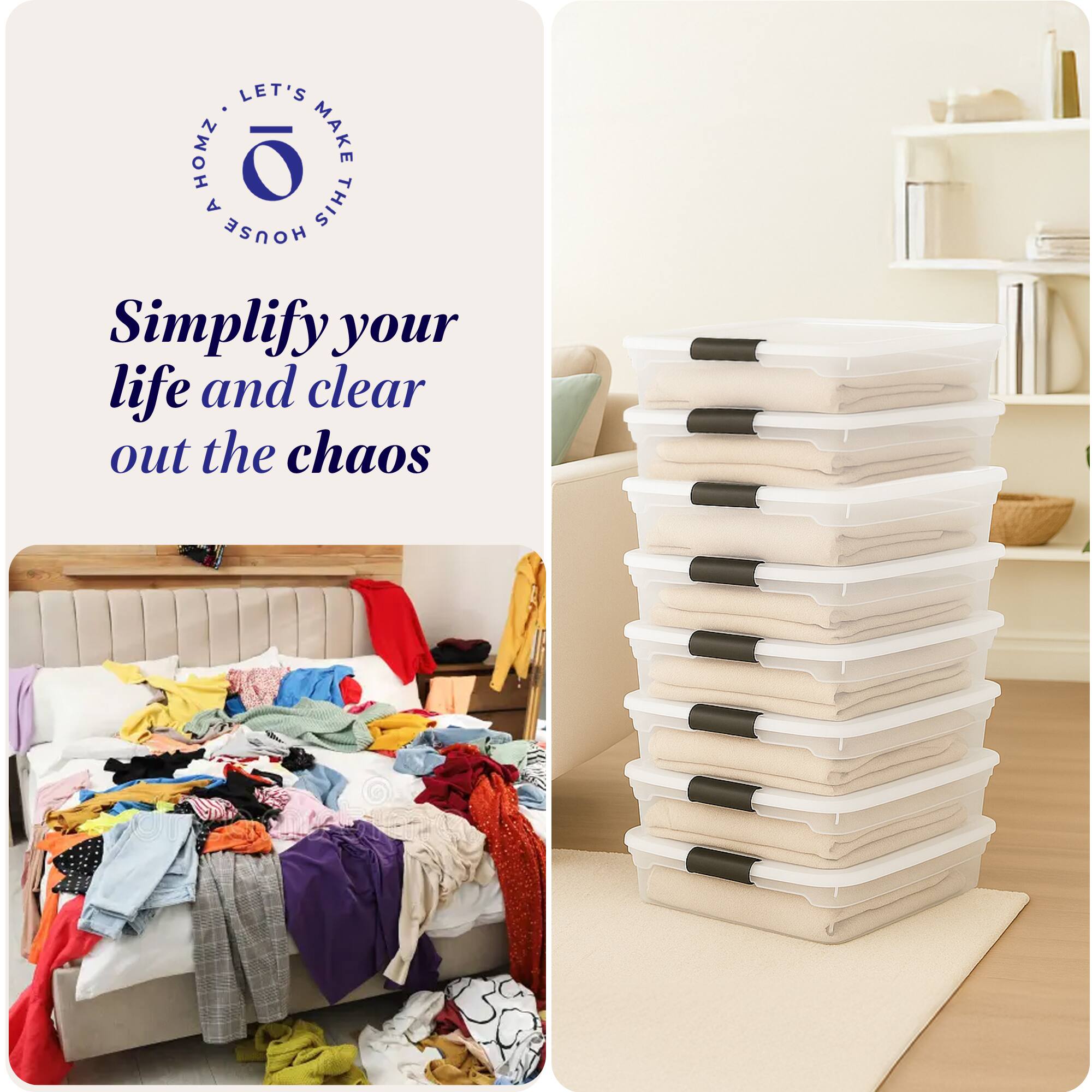 LET'S HOMZ. MAKE A THIS HOUSE  
Simplify your life and clear out the chaos