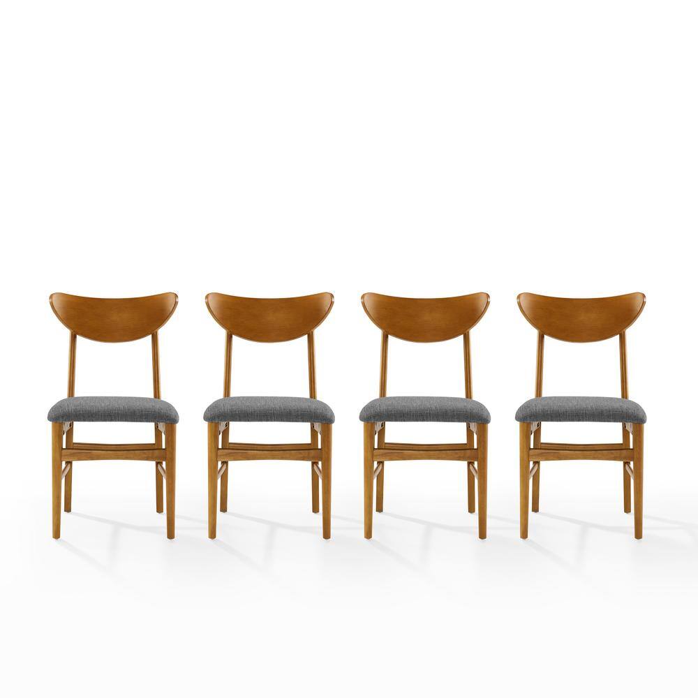 Alt View 3. Crosley Furniture - Landon 4-Piece Wood Dining Chair Set - Brown.