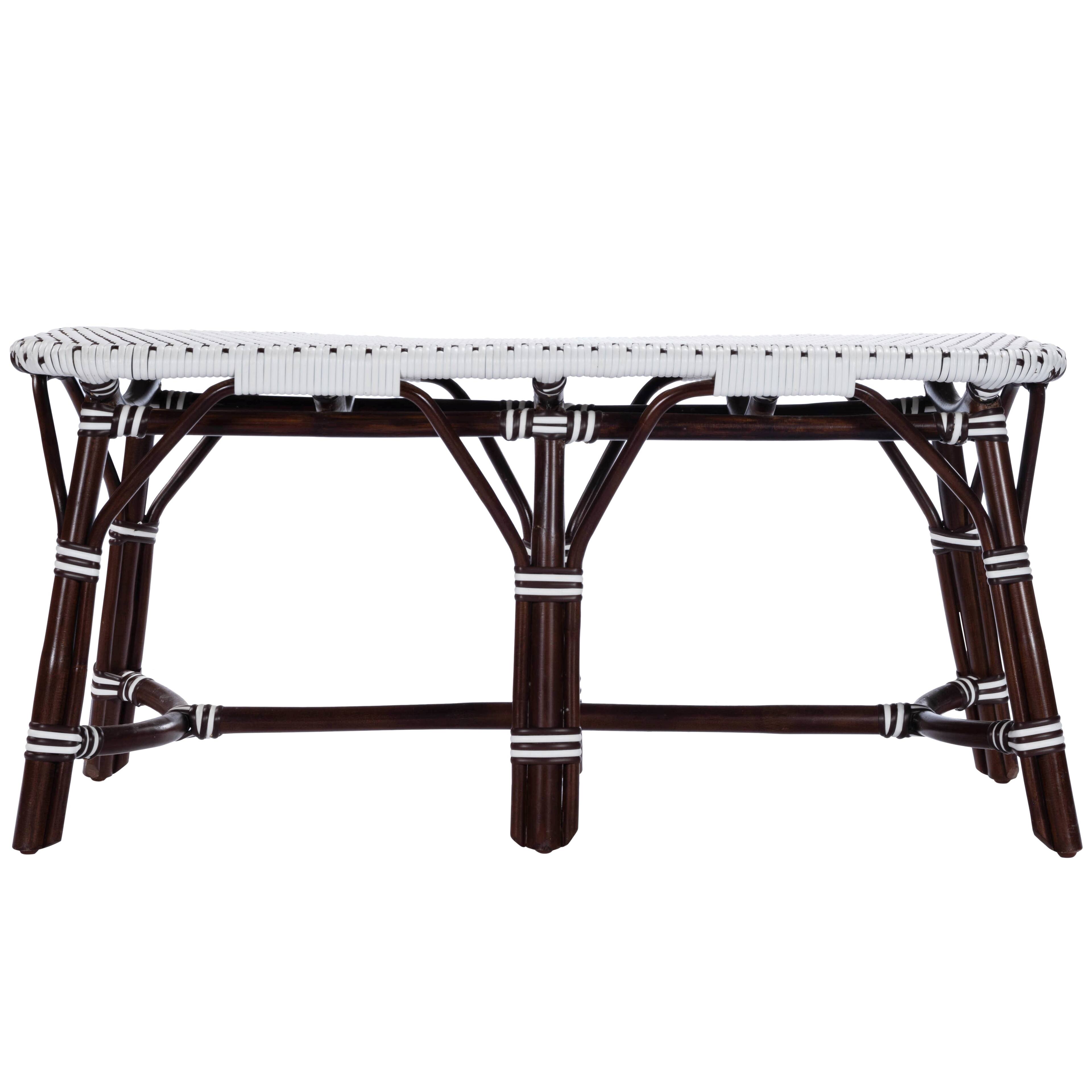 Alt View 3. Butler Specialty - Marcella Indoor-Outdoor 42.5 in. W Rectangular Rattan Backless Accent Bench - Dark Brown.