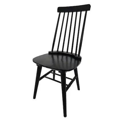 Front. Carolina Chair & Table - Eton Dining Chair - Antique Black - Black.