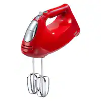 Hamilton Beach - ensemble™ Hand Mixer with Snap-On Case - Red - Front_Zoom