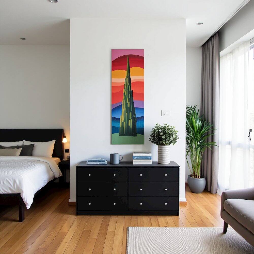 Alt View 5. FurniFact - Black Dresser for Bedroom – Modern 6 Drawer Dresser with Spacious Storage – Sleek Black Dresser and Bedroom Dresser - Black.